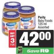 Purity Baby Foods Assorted-For Any 3 x 125ml