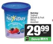 Nutriday Yoghurt Smooth & Fruit-900g