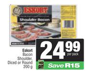Eskort Bacon Shoulder Diced Or Round-200g