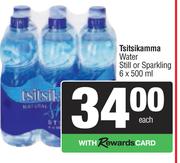 Tsitsikamma Water Still Or Sparkling-6 x 500ml