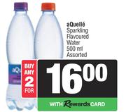 Aquelle Sparkling Flavoured Water Assorted-For 2 x 500ml