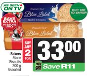Bakers Marie Biscuits Assorted-For 2 x 200g