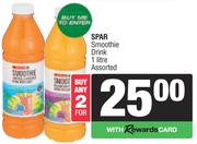 Spar Smoothie Drink Assorted-For 2 x 1L