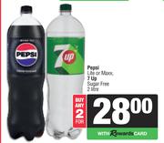Pepsi Lite Or Maxx,7up Sugar Free-For 2 x 2L