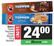 Bakers Topper Flavoured Cream Biscuits Assorted-For 2 x 125g