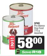 Spar Pro Balance Dog Food Assorted-For Any 2 x 775g