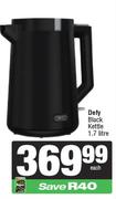 Defy 1.7Ltr Black Kettle