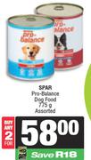 Spar Pro-Balance Dog Food Assorted-For Any 2 x 775g