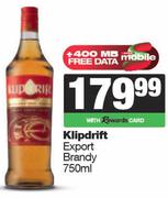 Klipdrift Export Brandy-750ml