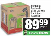 Parmalat Everfresh Long Life Milk-6 x 1Ltr Per Pack