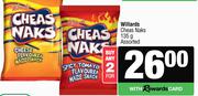 Willards Cheas Naks Assorted-135g Each