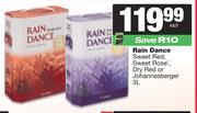 Rain Dance Sweet Red, Sweet Rose, Dry Red Or Johannesberger-3L