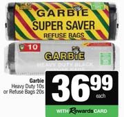 Garbie Heavy Duty 10s Or Refuse Bags 20s-Each