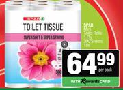 Spar Mini Toilet Rolls 1 Ply 300 Sheets-18s Per Pack