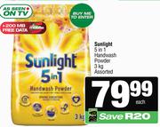 Sunlight 5 In 1 Handwash Powder Assorted-3kg Each