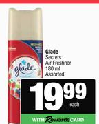 Glade Secrets Air Freshener Assorted-180ml Each