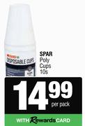 Spar Poly Cups-10s Per Pack