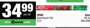Spar Aluminium Foil 5m-Per Roll