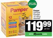 Pamper Cat Food Pouches Assorted-12 x 85g