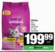 Whiskas Dry Adult Cat Food Assorted-2.7Kg