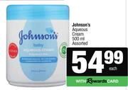 Johnson's Aqueous Cream Assorted-500ml Each
