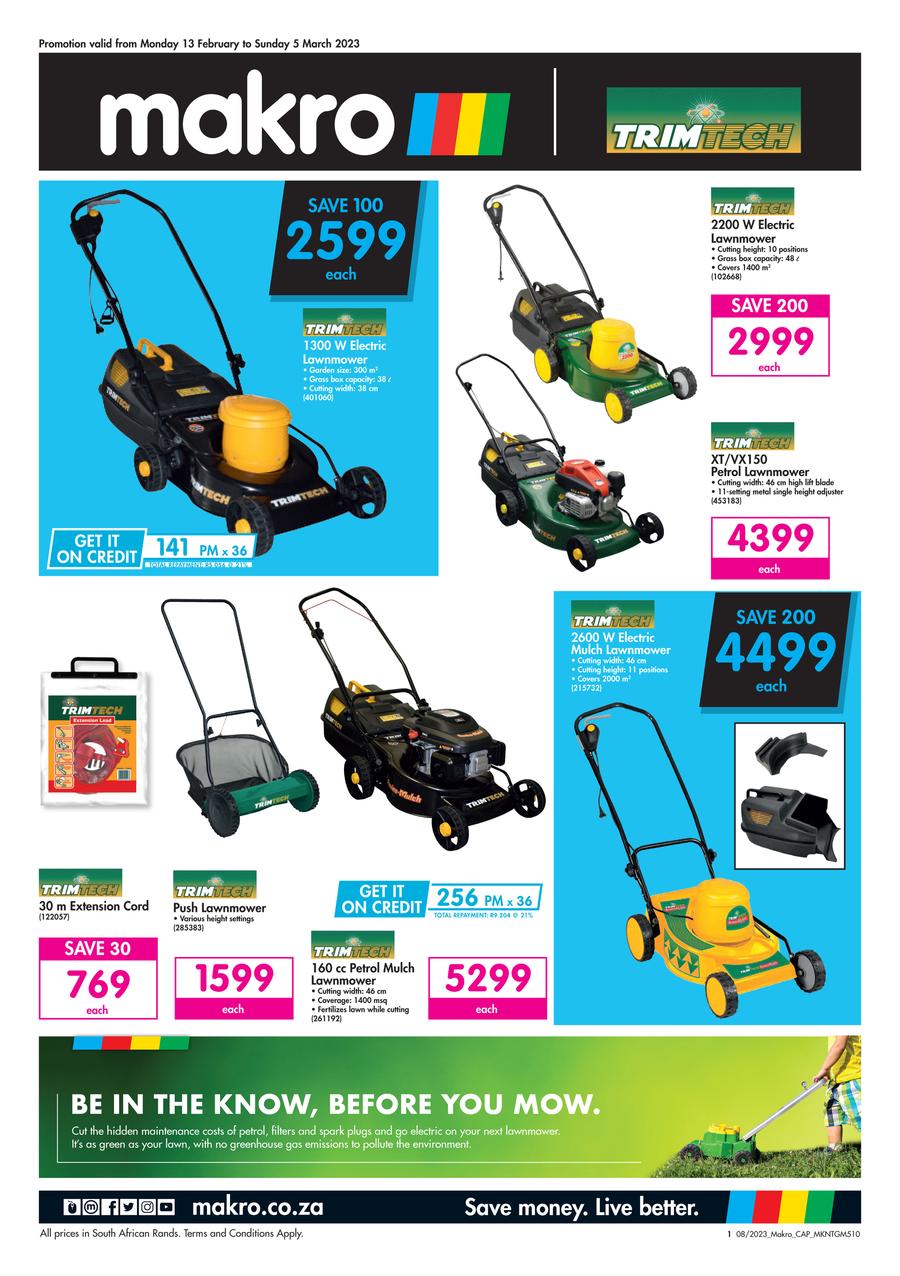 Makro lawn deals mower petrol