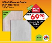 Matt Floor Tiles (A-Grade)-350mm x 350mm Per Sqm