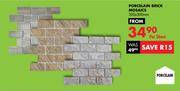 Porcelain Brick Mosaics-300 x 300mm Per Sheet
