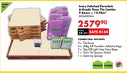 Ivory Polished A-Grade Floor Tile Combo 9 Boxes 12.96 Sqm (Polished)-600 x 600mm