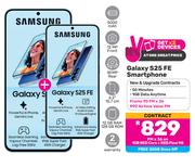 2 x Samsung Galaxy S25 FE Smartphone-On 1GB Red Core + Red Flexi 90