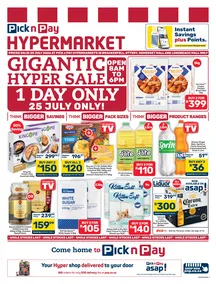 Pick n Pay Hypermarket Western Cape : Gigantic Hyper Sale (25 July 2026 Only!)