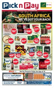 Pick n Pay Western Cape : Rugby Weekend Specials (06 November - 09 November 2025)