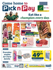 Pick n Pay Western Cape : Eat Like A Champion Every Day (29 June - 05 July 2026)