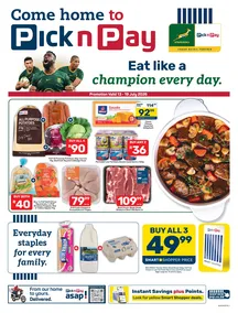 Pick n Pay Western Cape : Eat Like A Champion Every Day (13 July - 19 July 2026)