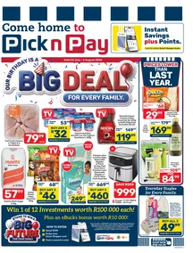 Pick n Pay Western Cape : Our Birthday Is A Big Deal For Every Family (24 July - 06 August 2026)