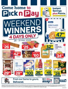 Pick n Pay Western Cape : Weekend Winners (28 May - 31 May 2026)