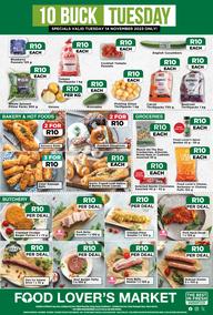 Food Lover's Market Western Cape : 10 Buck Tuesday (14 November 2023 Only)