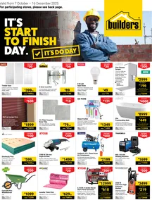 Builders Western Cape : It's Start to Finish Day (07 October - 16 December 2025)