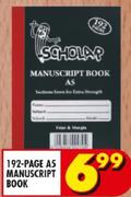 Scholar 192 Page A5 Manuscript Book