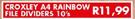 Croxley A4 Rainbow File Dividers-10's