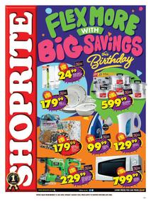 Shoprite Western Cape : Flex More With Big Savings This Birthday (25 July - 9 August 2022)