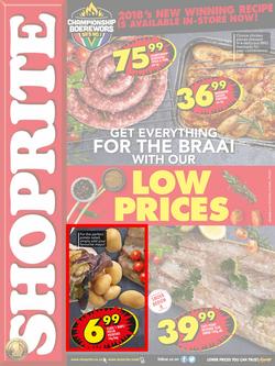 Shoprite Western Cape : Get Everything For The Braai (17 Sep - 30 Sep 2018), page 1