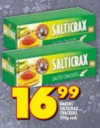Bakers Saltcrax Crackers-200g Each