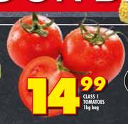 Class 1 Tomatoes-1Kg Bag
