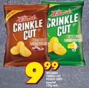 Willards Crinkle Cut Potato Chips Assorted-125g Each