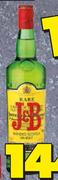 J&B Blended Scotch Whisky-750ml