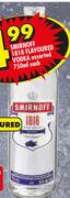 Smirnoff 1818 Flavoured Vodka-750ml Each