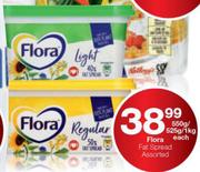 Flora Fat Spread Assorted-550g/525g/1Kg Each
