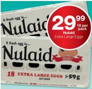 Nulaid Extra Large Eggs-18 Per Pack
