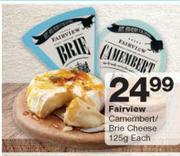 Fairview Camembert/ Brie Cheese-125g Each